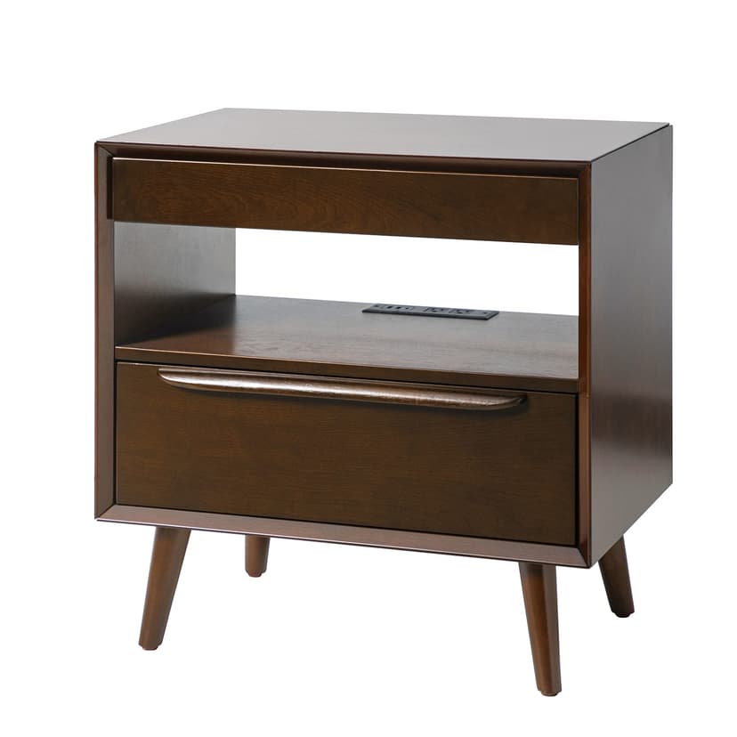 Valentin 2-Drawer Nightstand with Built-In Outlets