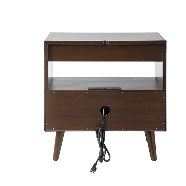 Valentin 2-Drawer Nightstand with Built-In Outlets — photo 4
