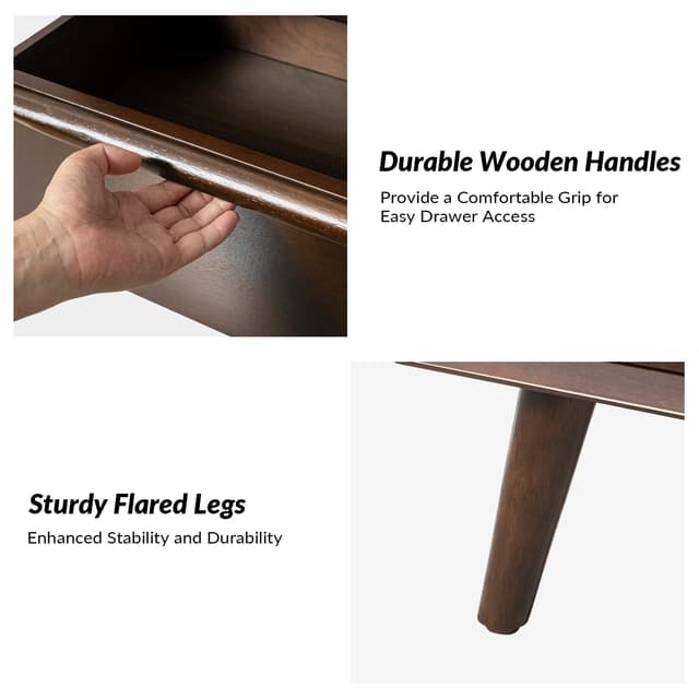Valentin 2-Drawer Nightstand with Built-In Outlets — photo 9