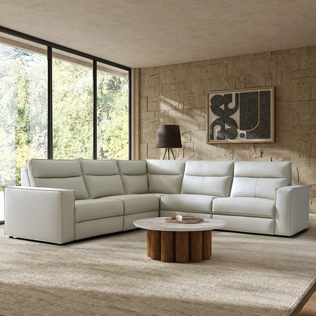 Kenny Electronic Modular Leather Sofa — photo 2