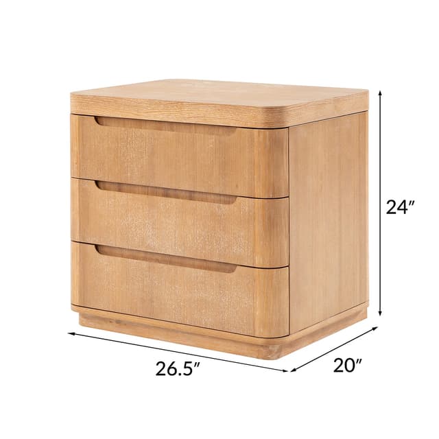 Patrick 3-Drawer Nightstand — photo 6