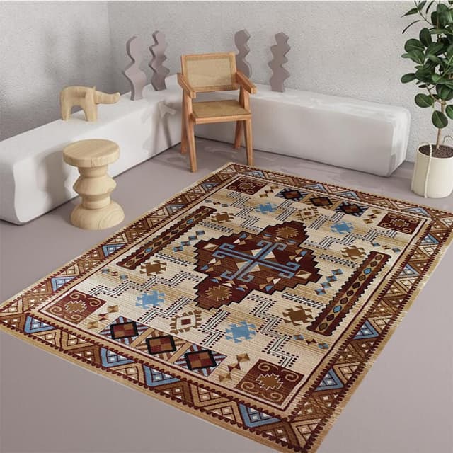 Great West Area Rug SW-H5271 Ivory Brown — photo 3