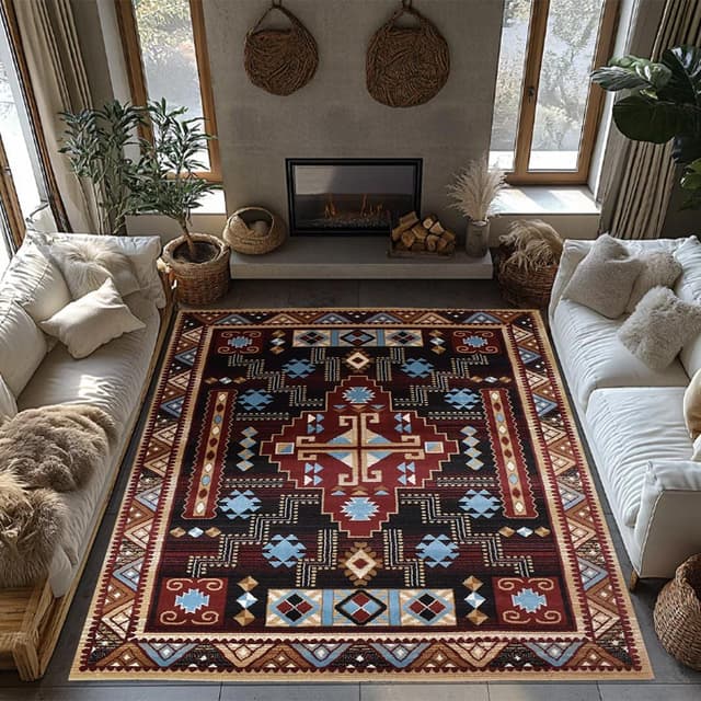 Great West Area Rug SW-H5271 D.Brown Rose — photo 2