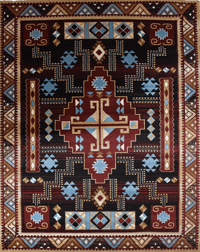 Great West Area Rug SW-H5271 D.Brown Rose — photo 1