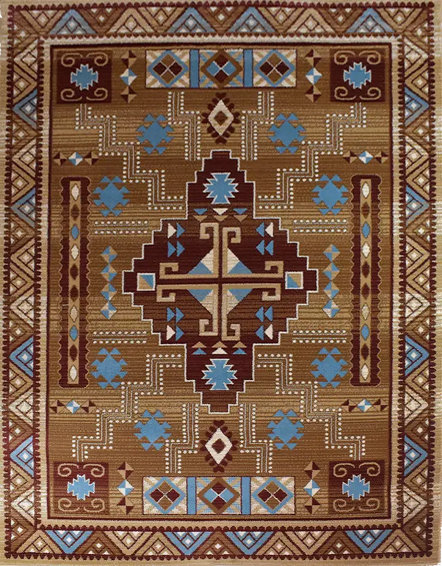 Great West Area Rug SW-H5271 Brown Rose — photo 1