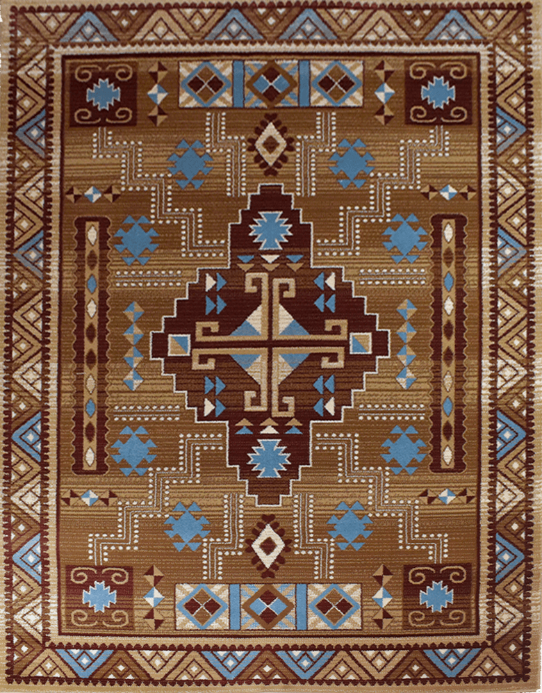 Great West Area Rug SW-H5271 Brown Rose
