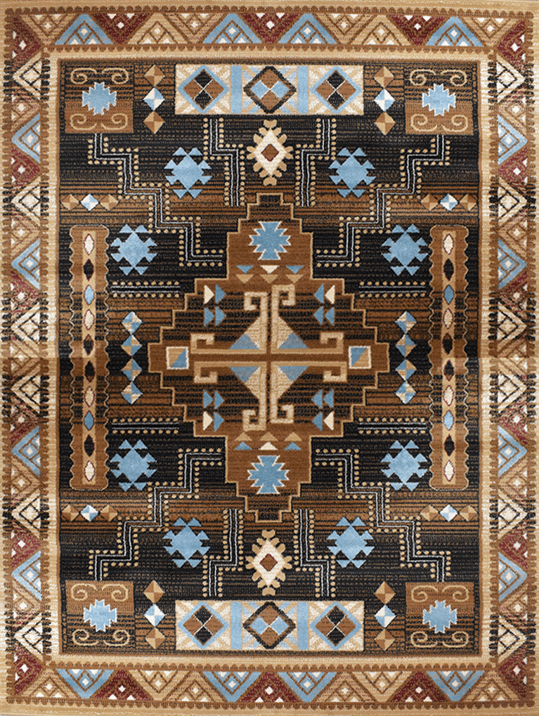 Great West Area Rug SW-H5271 Brown Beige