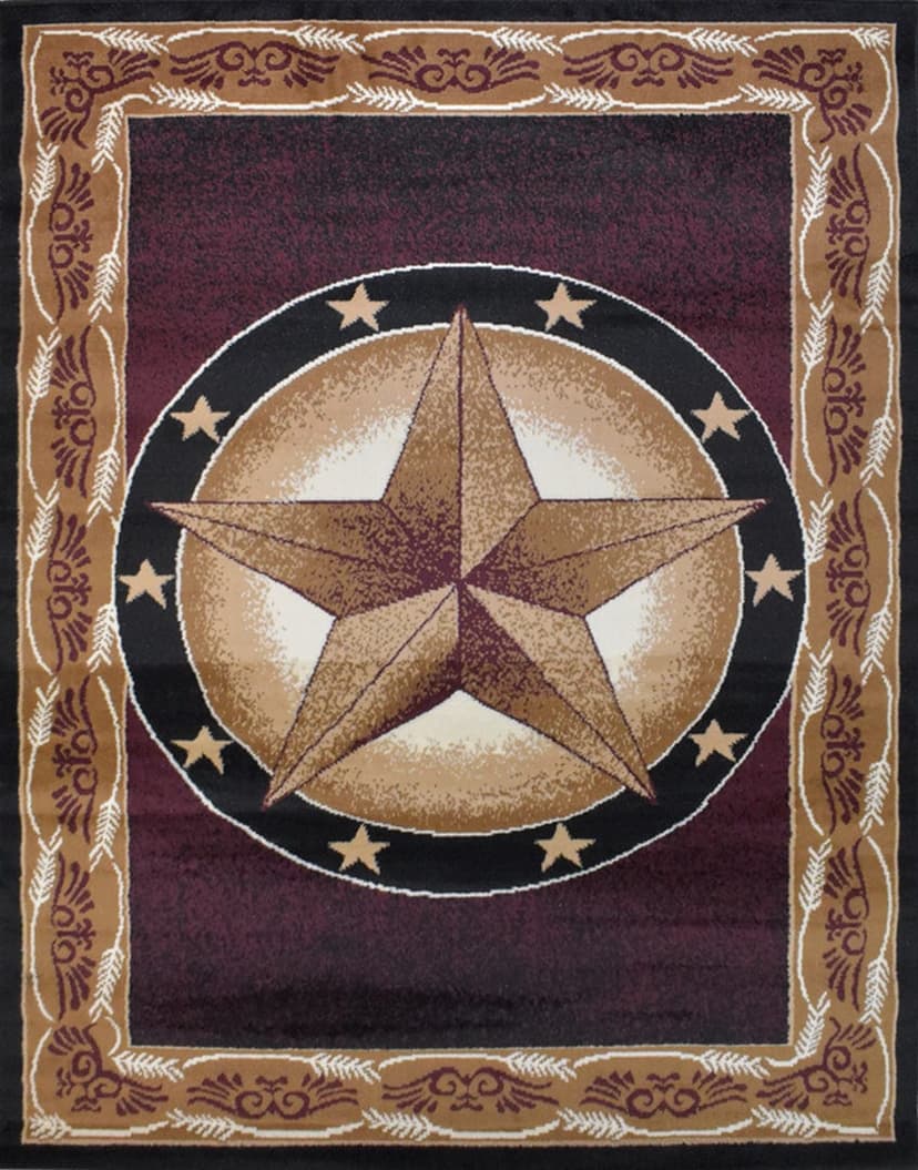 X-3 Area Rug TS-H5273 Brown Black