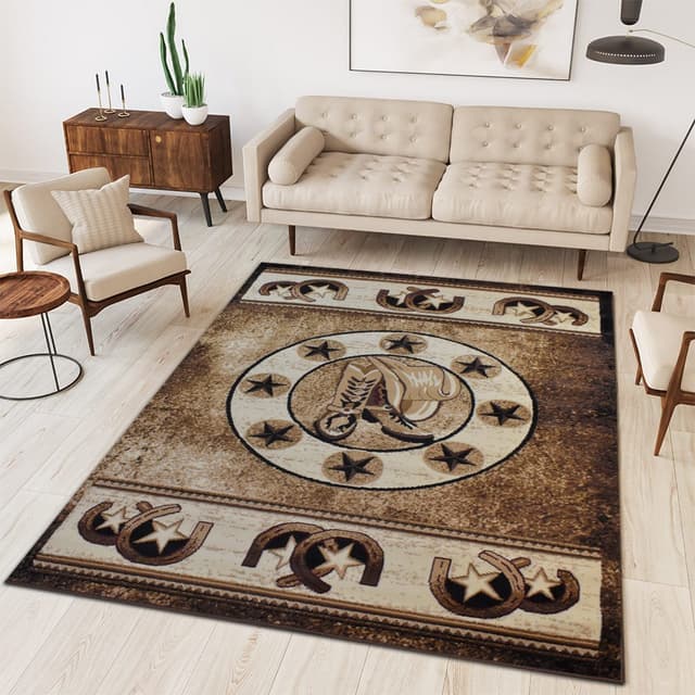 X-3 Area Rug WRGLR-H10009 Brown Beige — photo 2