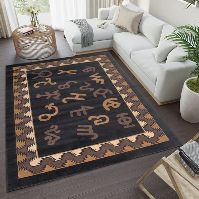 X-3 Area Rug WRGLR-H5239 Black/Brown — photo 2