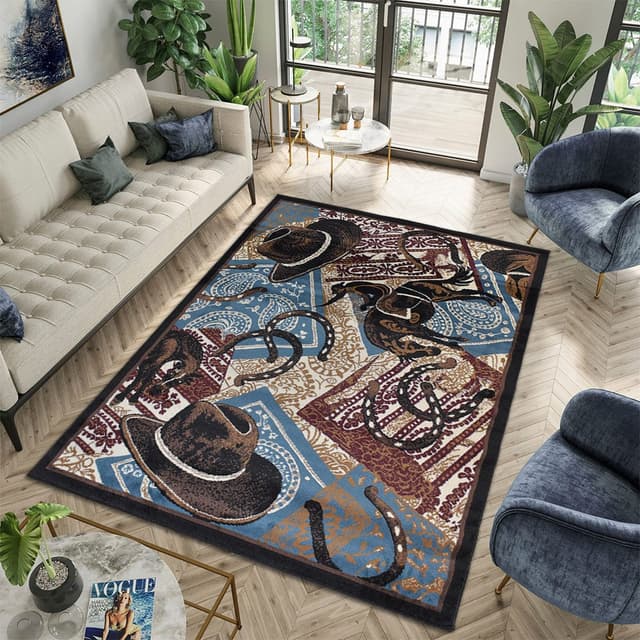 X-3 Area Rug WRGLR-H10010 Rose Blue Beige — photo 2