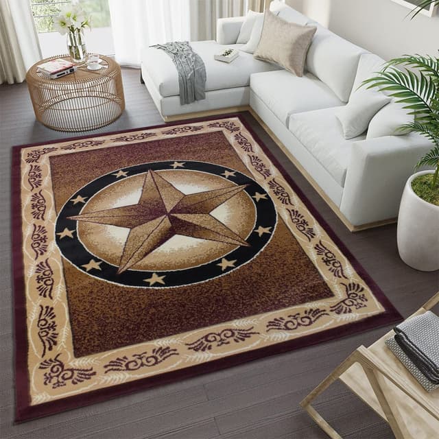 X-3 Area Rug TS-H5273 Rose Black — photo 2