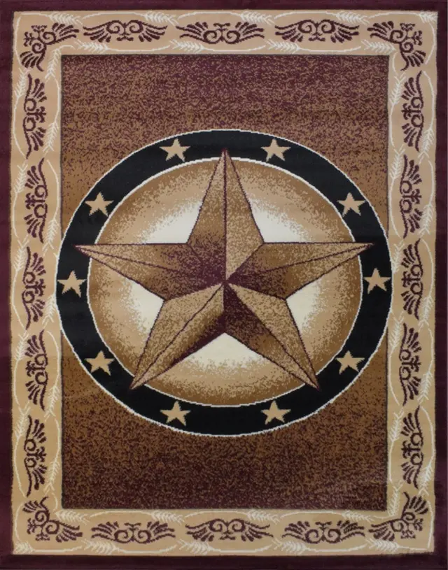 X-3 Area Rug TS-H5273 Rose Black — photo 1