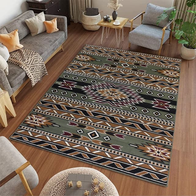 X-3 Area Rug SW-H5285 Green Black — photo 2