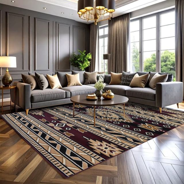 X-3 Area Rug SW-H5285 Red Black — photo 2