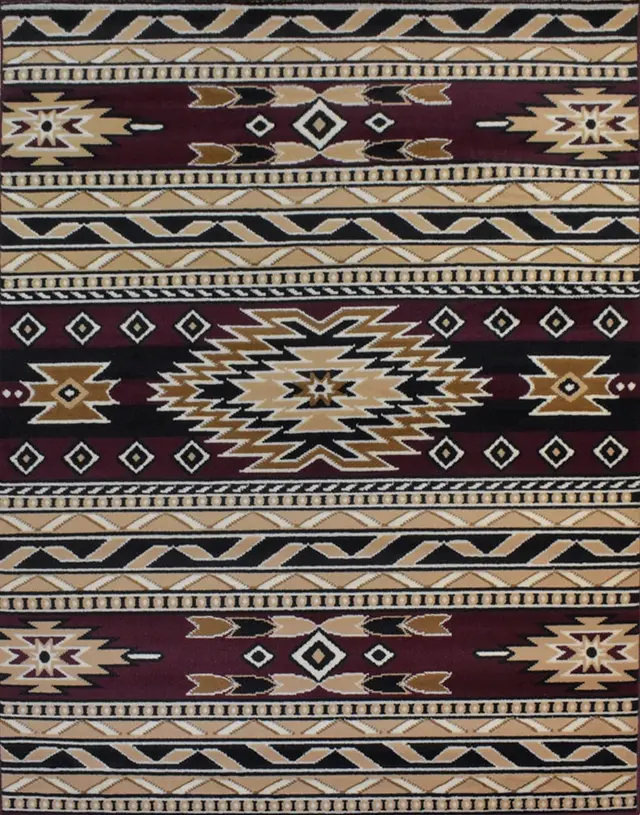 X-3 Area Rug SW-H5285 Red Black — photo 1