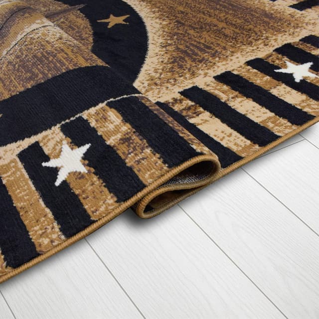 X-3 Area Rug TS-H5283 Black Brown — photo 3