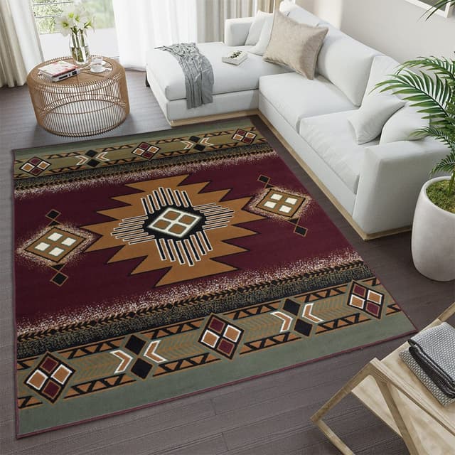 X-3 Area Rug SW-H5228 Red/Green — photo 2