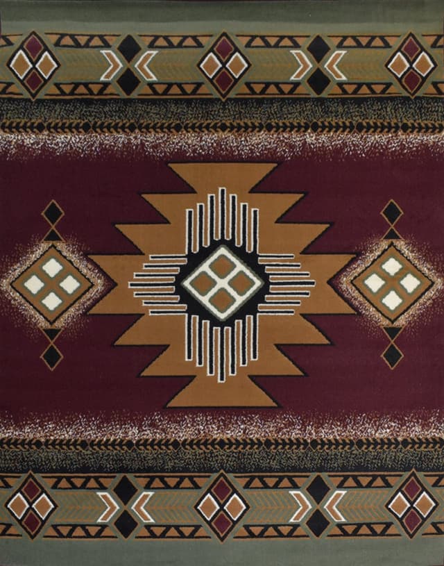 X-3 Area Rug SW-H5228 Red/Green — photo 1