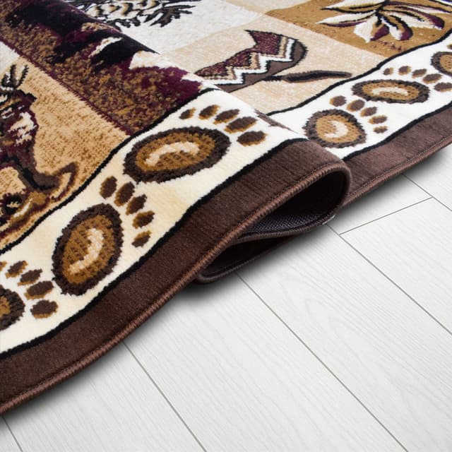 X-3 Area Rug SAF-H10009 Beige Brown — photo 3
