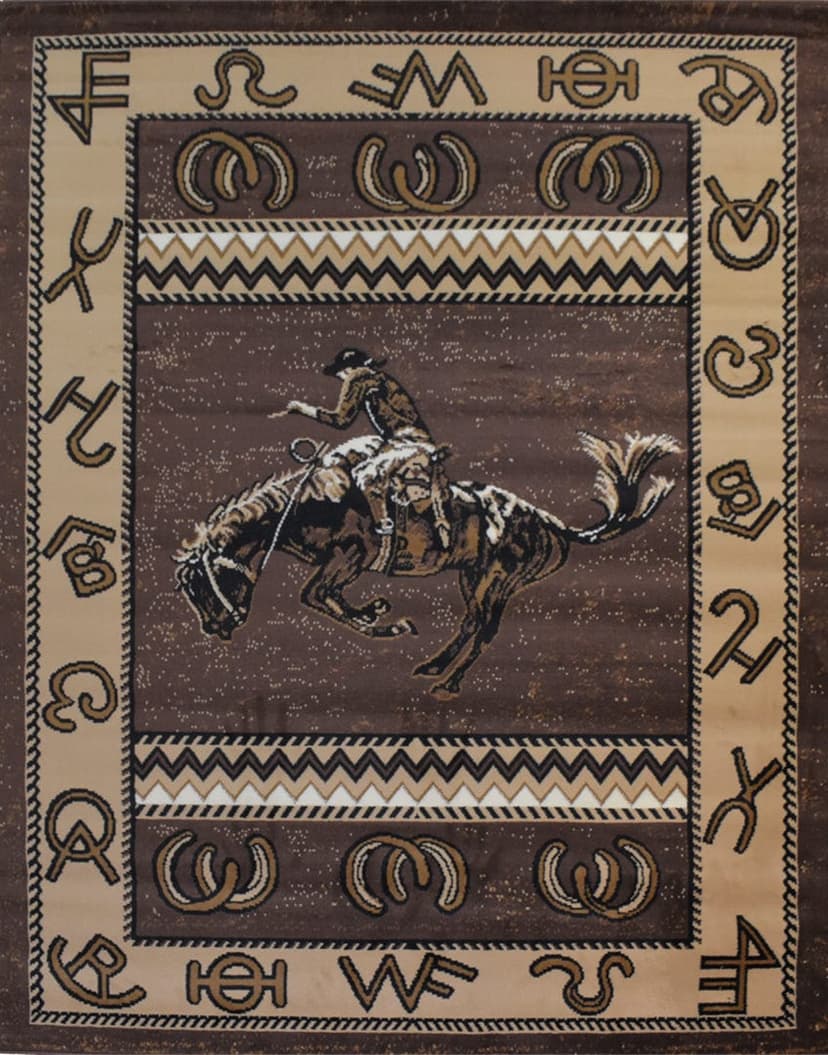 X-3 Area Rug PH-10006 Brown