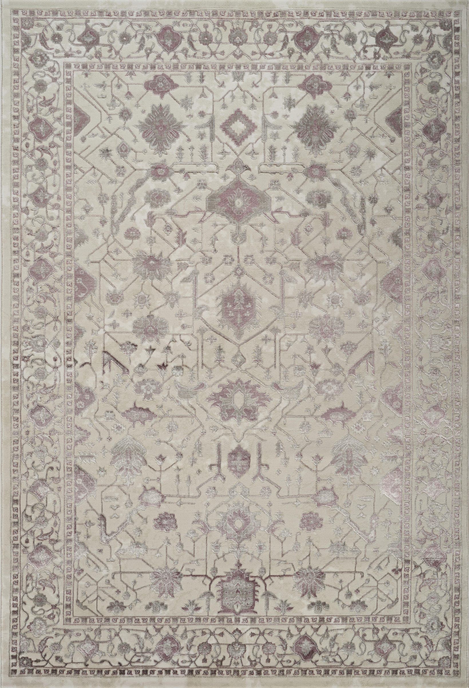 Viana 6344 Area Rug White/Lilac