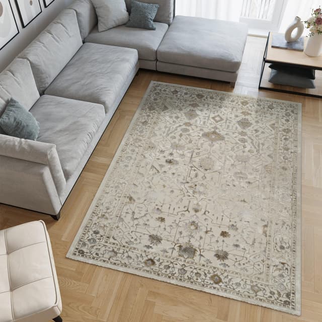 Viana 6344 Area Rug White/Gold — photo 2
