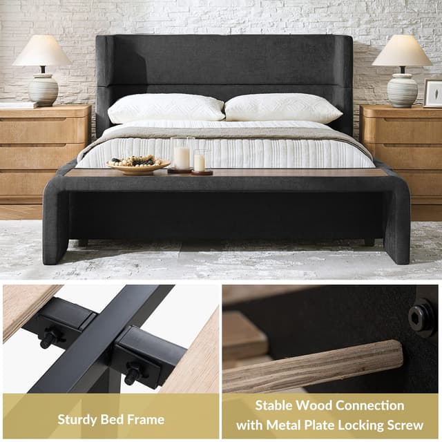 Keith Upholstered Queen Bed — photo 9