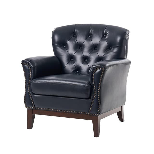 Nicole Traditional Genuine Leather Chair — photo 1