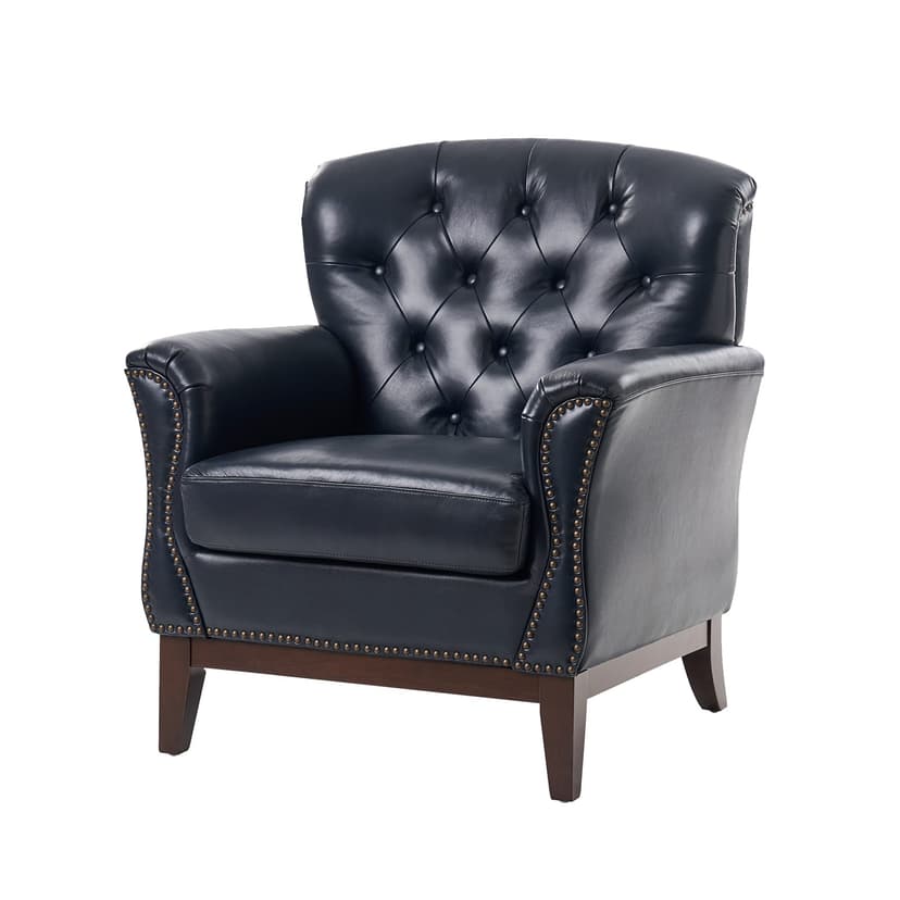 Nicole Traditional Genuine Leather Chair