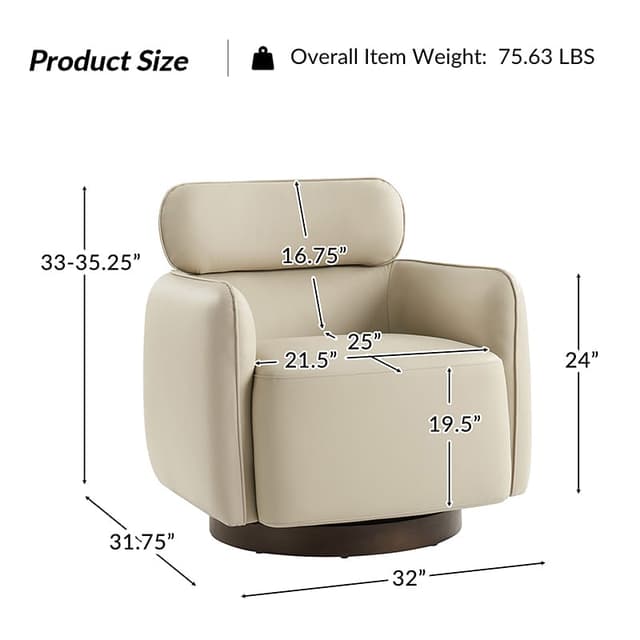 Othon Swivel Chair — photo 6