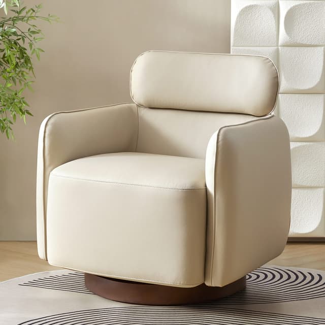 Othon Swivel Chair-IVORY — photo 2