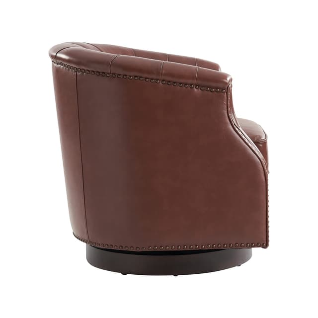 Veitin Chesterfield Rocker and Swivel Genuine Leather Chair — photo 5