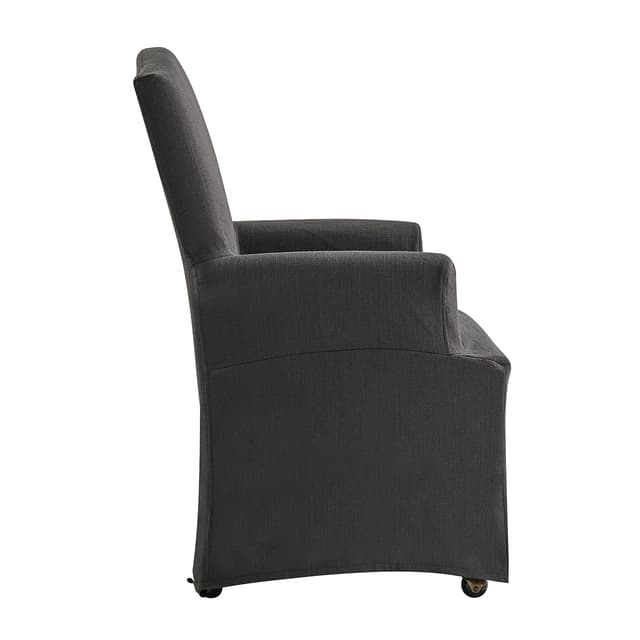 Kanrad Slipcover Dining Chair with Casters — photo 5
