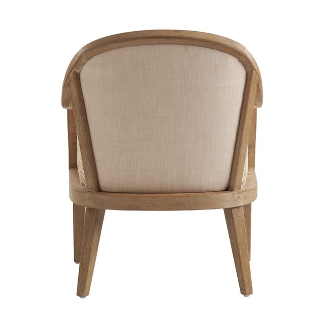 Xaver Farmhouse Rattan Solid Wood Armchair — photo 4