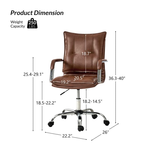 Leather Task Chair — photo 6