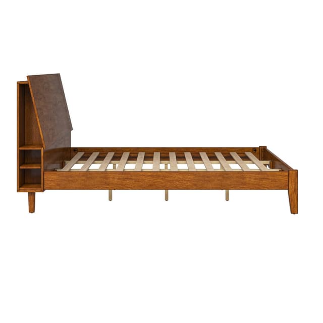 Claus Solid Wood Platform King Bed — photo 5