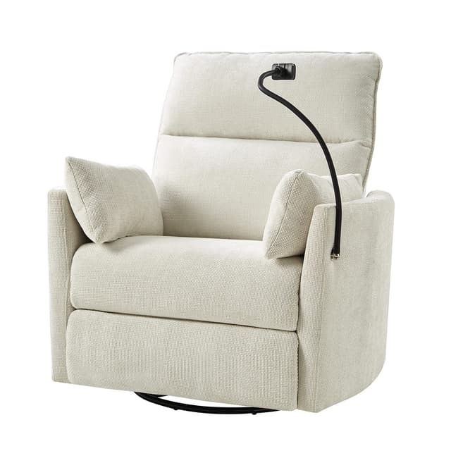 Archibald Power Rocking Swivel Nursery Recliner — photo 1