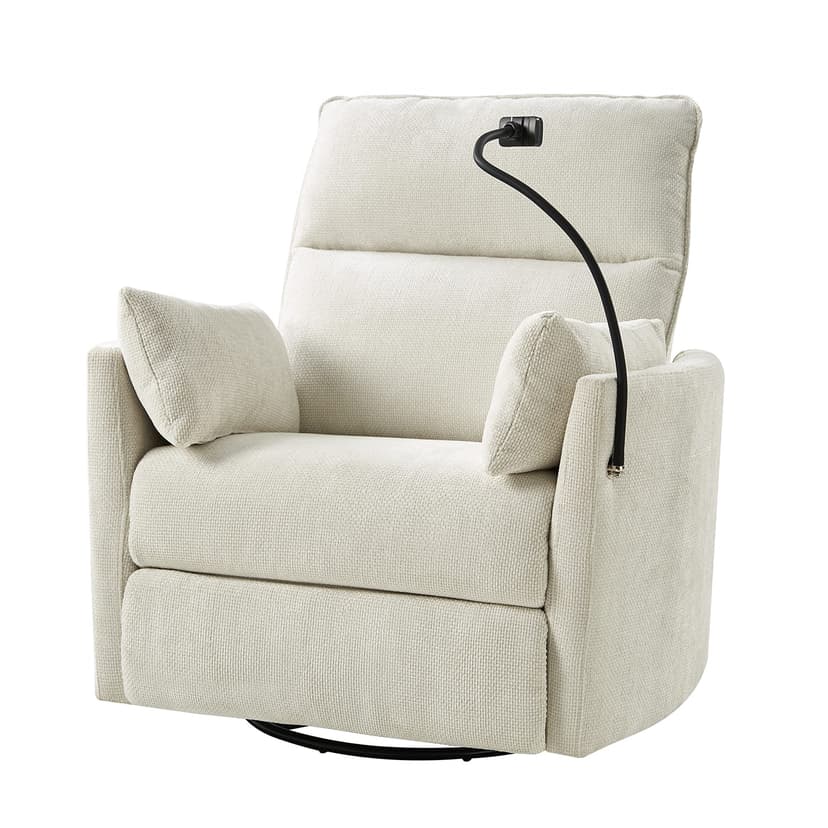 Archibald Power Rocking Swivel Nursery Recliner