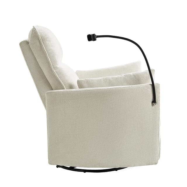 Archibald Power Rocking Swivel Nursery Recliner — photo 5