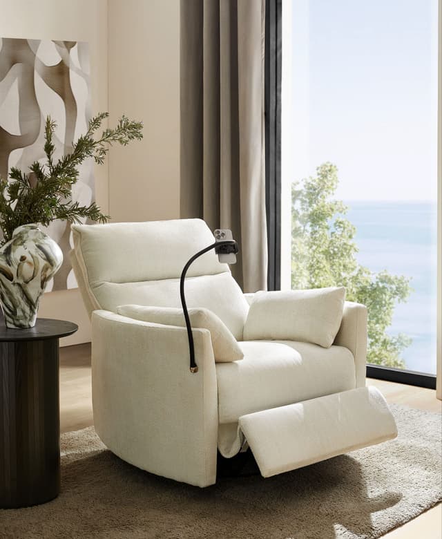 Archibald Power Rocking Swivel Nursery Recliner — photo 2