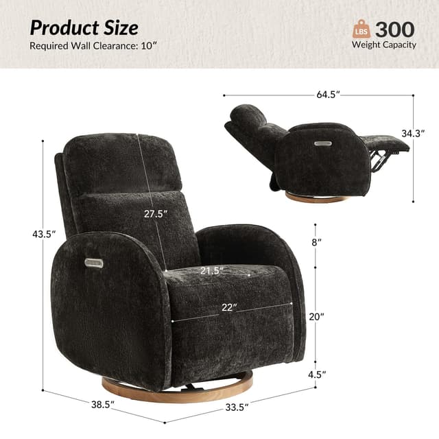 Karol Motion Nursery Chair — photo 10