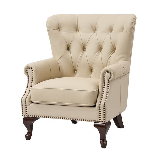Anthony Genuine Leather Armchair — photo 1