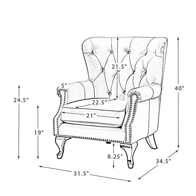 Anthony Genuine Leather Armchair — photo 9