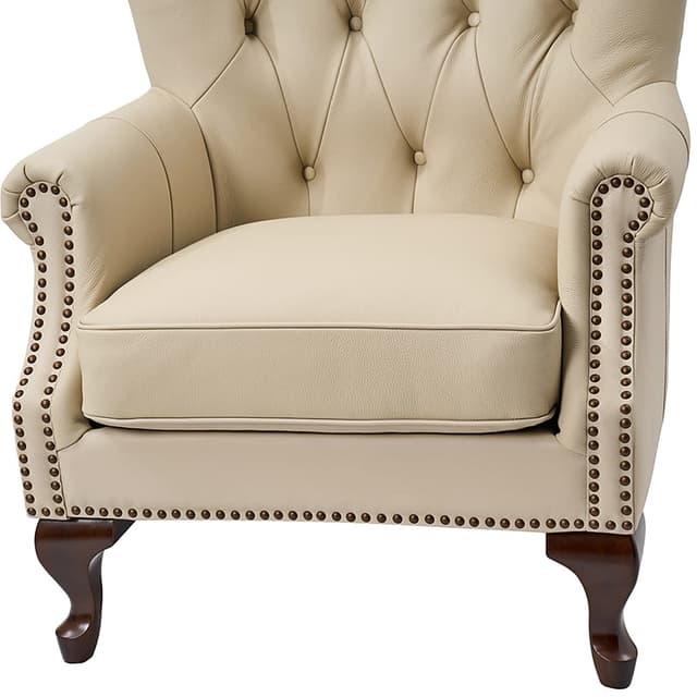 Anthony Genuine Leather Armchair — photo 7