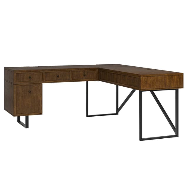 Alfons L Shape Lift Top Office Desk — photo 1