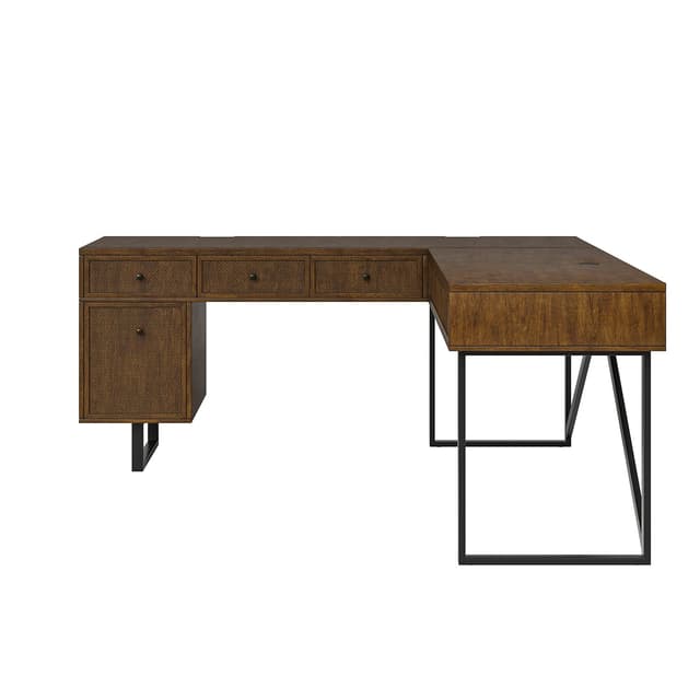 Alfons L Shape Lift Top Office Desk — photo 5