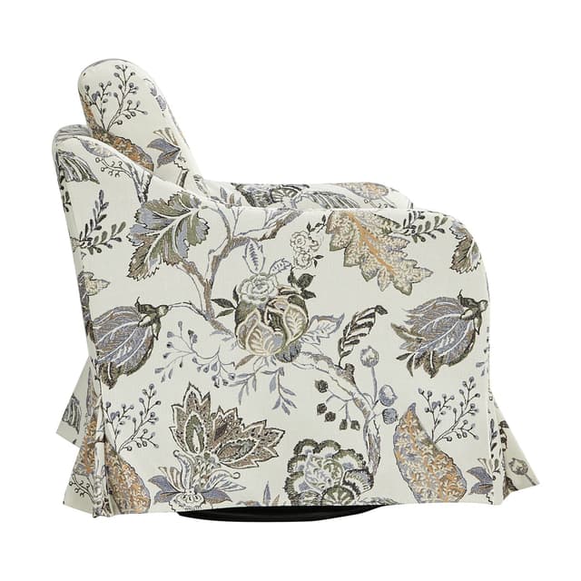 Alois Slipcovered Swivel Chair — photo 5