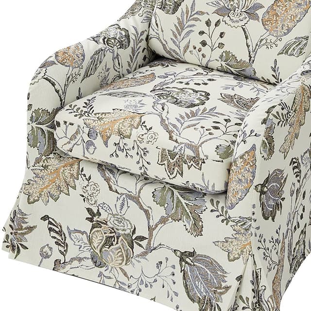 Alois Slipcovered Swivel Chair — photo 7