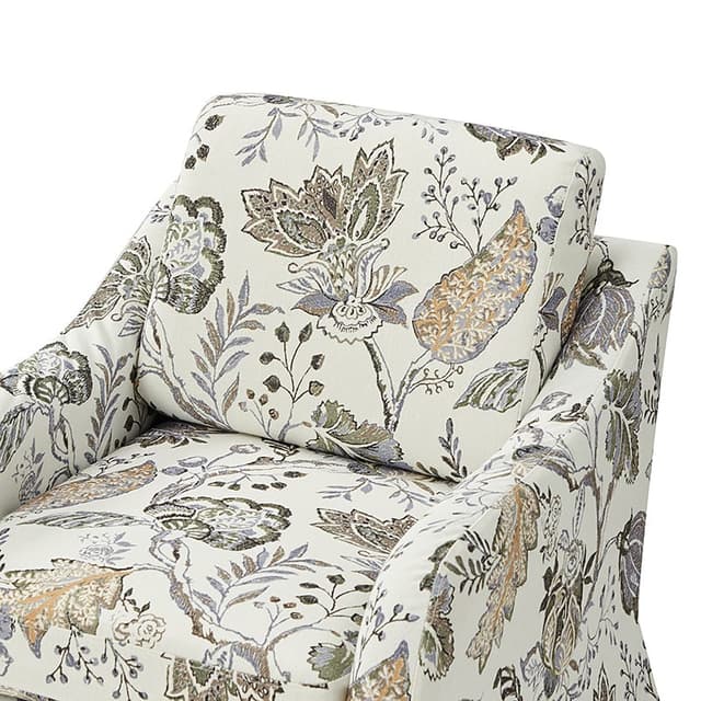 Alois Slipcovered Swivel Chair — photo 6